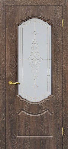 Дверь остекленная Сиена-2 Дуб корица