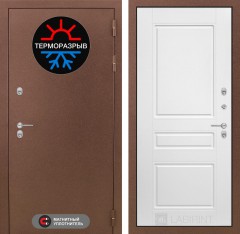 Металлическая дверь в дом Лабиринт Термо Магнит 03 - Белый софт