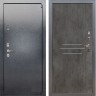 Металлическая дверь Лекс 3 Барк (Серый букле / Бетон тёмный) панель №82