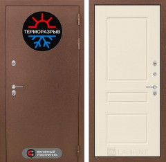Металлическая дверь в дом Лабиринт Термо Магнит 03 - Крем софт