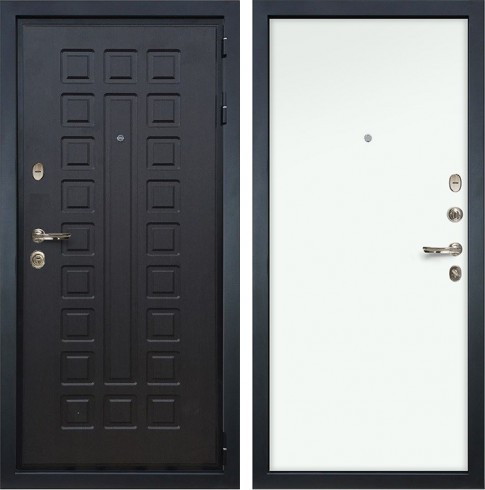 Металлическая дверь в квартиру Лекс Гладиатор 3К Белый ясень (панель №62)