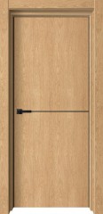 Межкомнатная Дверь Верда Лофт-1 Ольха арт, алюминиевый молдинг,  AL кромка с двух сторон