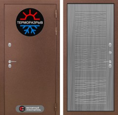 Металлическая дверь в дом Лабиринт Термо Магнит 06 - Сандал серый
