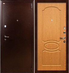 Металлическая дверь Лекс 1А Дуб натуральный (панель №15)