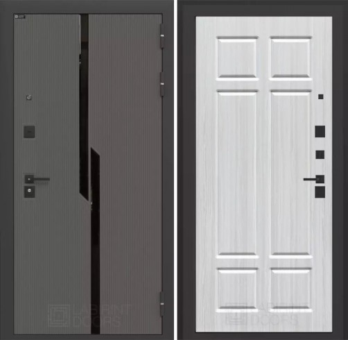 Входная дверь Лабиринт CARBON 08 - Sim белый