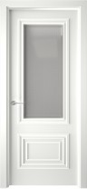 Межкомнатная дверь Текона Смальта-Deco 19 Белый ral 9003, сатинат УФ печать