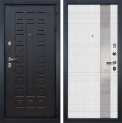 Металлическая дверь в квартиру Лекс Гладиатор 3К Новита Беленый дуб (панель №52)