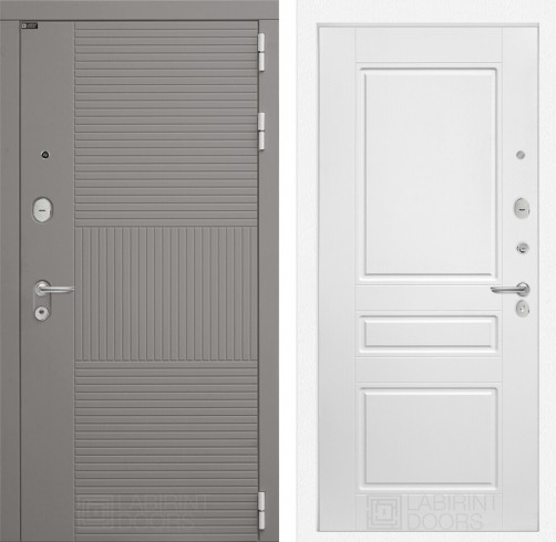 Входная дверь Лабиринт FORMA 03 - Белый софт
