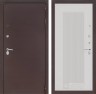 Металлическая дверь Лабиринт CLASSIC антик медный 30 - Белый рельеф софт