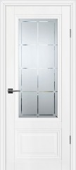 Дверь Profilo Porte PSC-37 Белый, сатинат с гравировкой