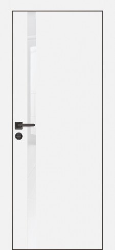 Дверь Profilo Porte PX-8 Белый, кромка с 4-х сторон LACOBEL белоснежный