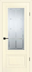 Дверь Profilo Porte PSC-37 Магнолия, сатинат с гравировкой