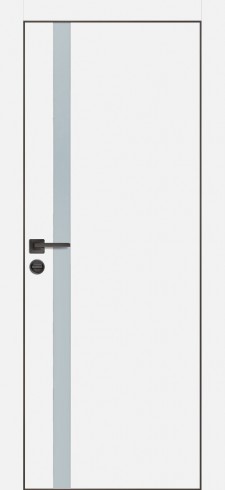 Дверь Profilo Porte PX-8 Белый, кромка с 4-х сторон LACOBEL лунный