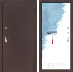 Металлическая дверь в квартиру Лабиринт CLASSIC антик медный 28 - Грунт под покраску