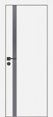 Дверь Profilo Porte PX-8 Белый, кромка с 4-х сторон LACOBEL серый