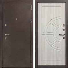 Металлическая дверь Лекс 5А Цезарь Сандал белый (панель №44)