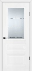 Дверь Profilo Porte PSC-39 Белый, сатинат с гравировкой