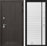 Металлическая входная дверь URBAN 22 - Белый софт, черная вставка