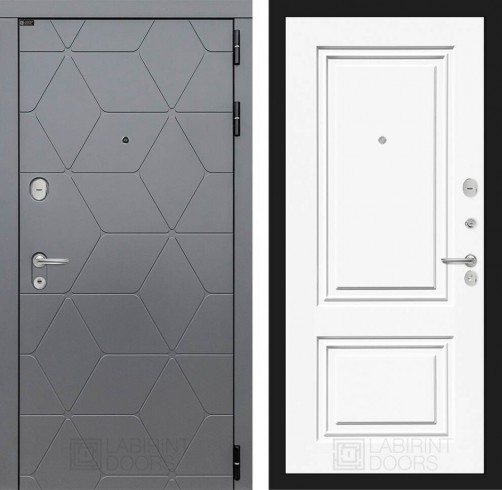 Металлическая дверь в квартиру Лабиринт COSMO 26 - Эмаль RAL 9003