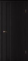 Межкомнатная дверь Текона Страто 01 Черный дуб тонированный черный триплекс