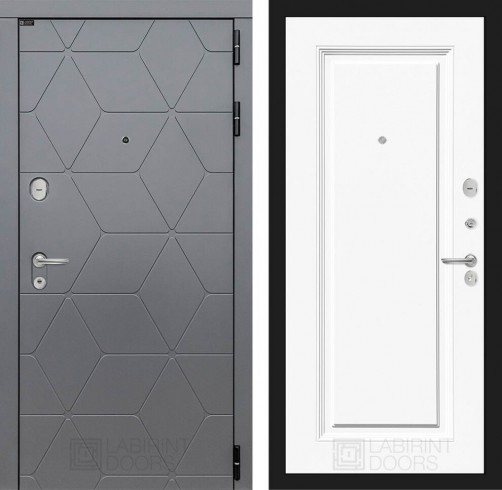 Металлическая дверь в квартиру Лабиринт COSMO 27 - Эмаль RAL 9003