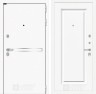 Металлическая входная дверь Лайн WHITE 27 - Эмаль RAL 9003