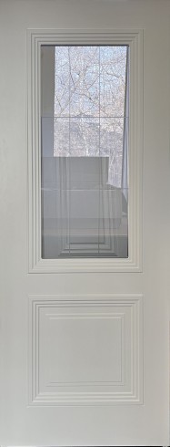 Межкомнатная дверь Скалино 2, ДО, Белый