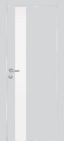 Дверь Profilo Porte PX-10 Агат, кромка с 4-х сторон LACOBEL белоснежный