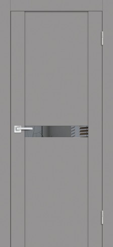 Дверь Profilo Porte PST-3 Серый бархат, зеркало тонированное