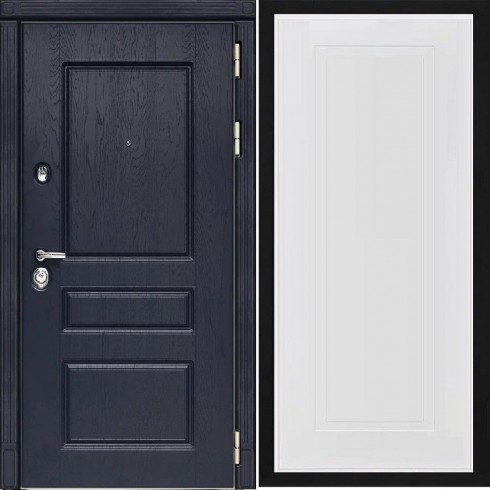 Входная дверь Cударь Diva ДИВА-МД-45 Роял вуд синий/Н-10 Белый софт