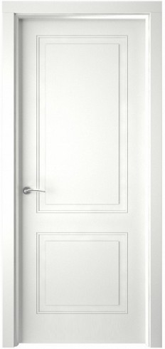 Дверь Лайн 2/2 Белая эмаль ПГ