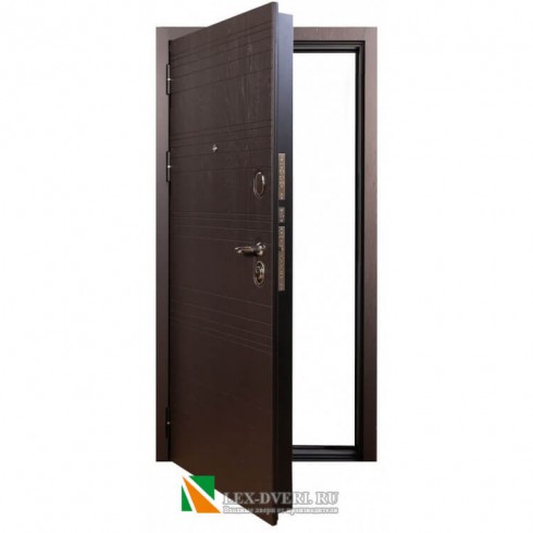 Металлическая дверь Лекс Ясень шоколадный (панель №31)