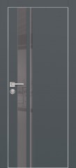 Дверь Profilo Porte PX-16 Графит, кромка с 4-х сторон LACOBEL серый