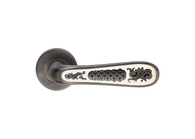 Дверная ручка Archie Genesis ALIVIO черненое серебро/эмаль (BL. SILVER)