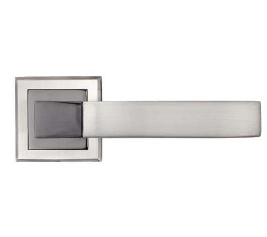 Дверная ручка Morelli FUKOKU MH-28 SN/BN-S белый никель/черный никель