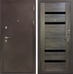 Металлическая дверь в квартиру Лекс 5А Цезарь Неро Графит шале (панель №65)