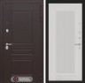 Металлическая входная дверь в квартиру Мегаполис 30 - Белый рельеф софт