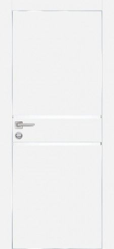 Дверь Profilo Porte PX-18 Белый, кромка с 4-х сторон LACOBEL белоснежный