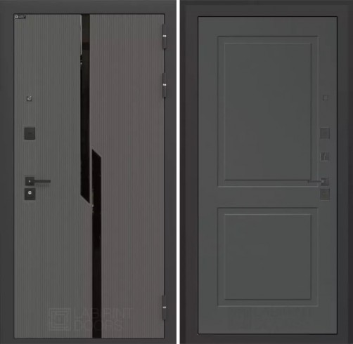 Входная дверь Лабиринт CARBON 11 - Графит софт