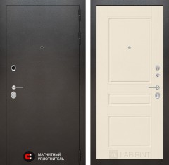 Металлическая входная дверь SILVER 03 - Крем софт