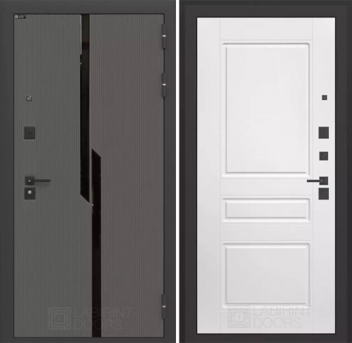 Входная дверь Лабиринт CARBON 03 - Белый софт