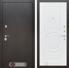 Металлическая входная дверь SILVER 23 - Белый софт