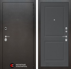Металлическая входная дверь SILVER 11 - Графит софт
