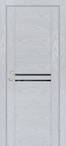 Дверь Profilo Porte PSM-4 Дуб скай серый, лакобель черный