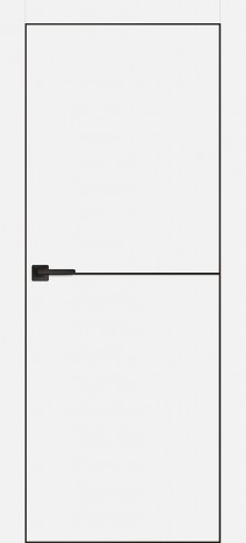 Дверь Profilo Porte PX-19 Белый, AL черная кромка с 4-х сторон