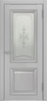 Дверь межкомнатная Люксор Лу-172, серый эмалит