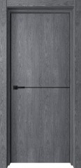 Межкомнатная Дверь Верда Лофт-1 Ольха серая, алюминиевый молдинг,  AL кромка с двух сторон