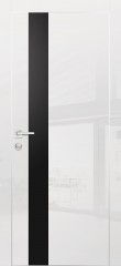 Дверь межкомнатная HGX-10 Белый глянец, стекло черное