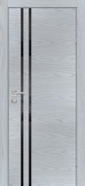 Дверь Profilo Porte P-11 Дуб скай серый, лакобель черный