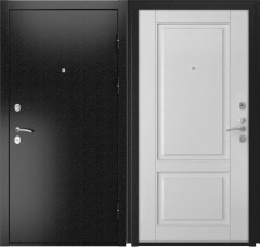 Входные двери L-3b Серебряный Антик/L-5 Белая эмаль